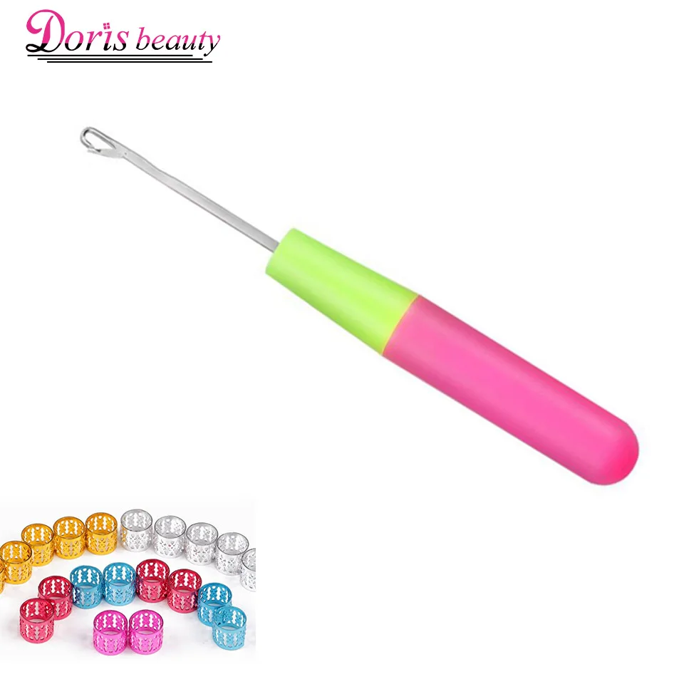 

1Piece 15Cm Pink&Lemon Color Plastic Knitting Crochet Hook Needles Jumbo Braiding Hair Crochet Braids Hair Extensions Handle Wig