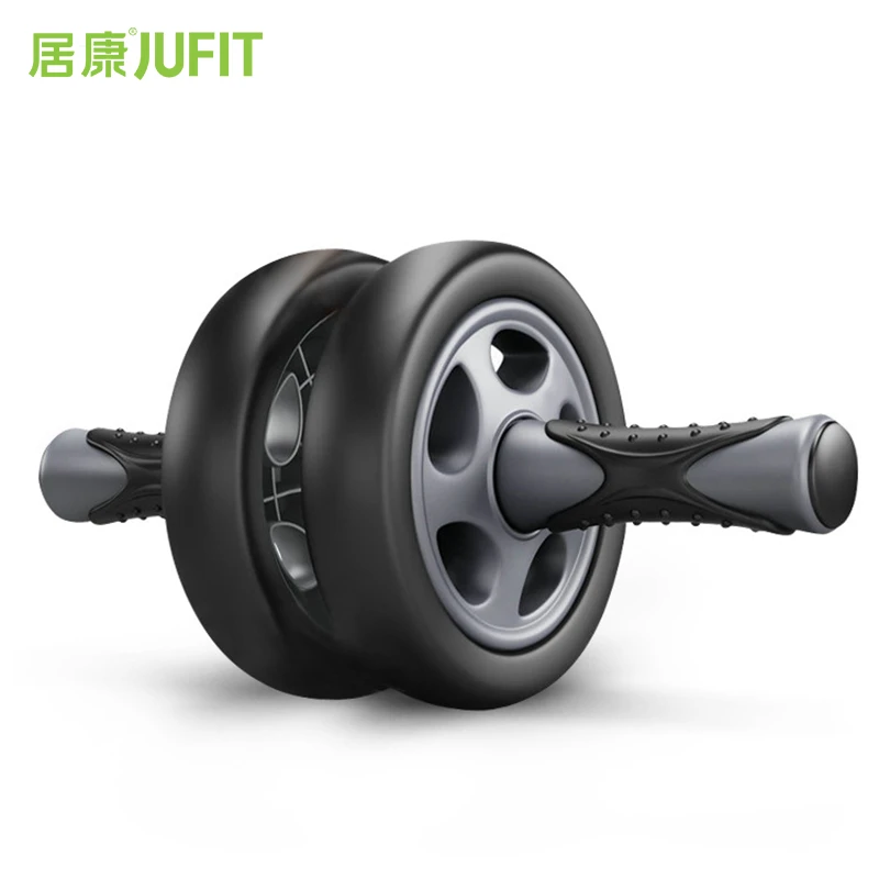

JUFIT No Noise Abdominal Wheel Double-Wheeled Ab Roller Trainer Fitness Equipment Gym Exercise Men Body Building