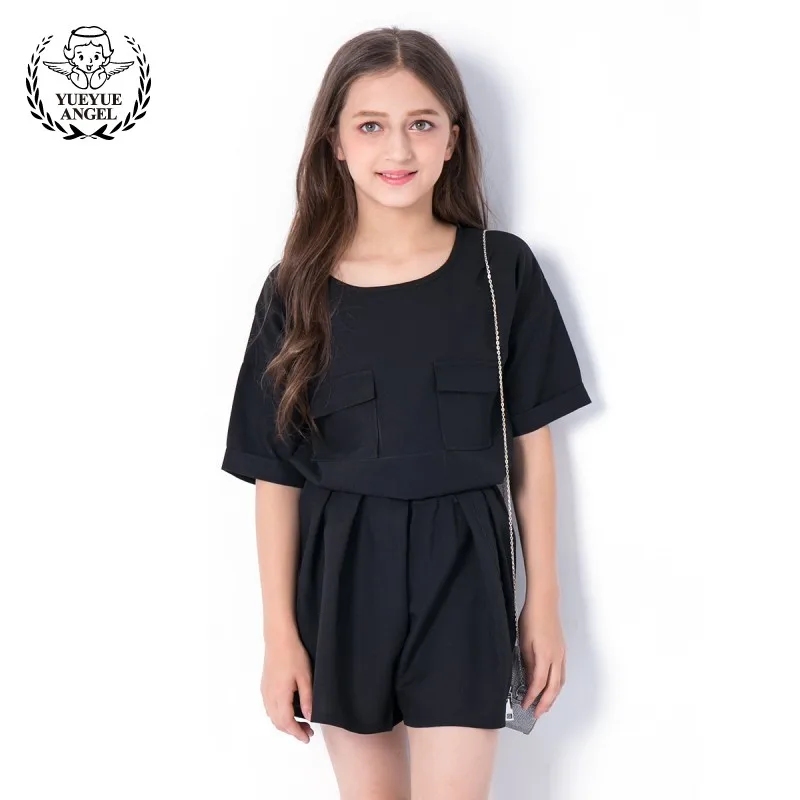 Black Suits For Girls 10 Years Old British Style Girls Set Shorts ...