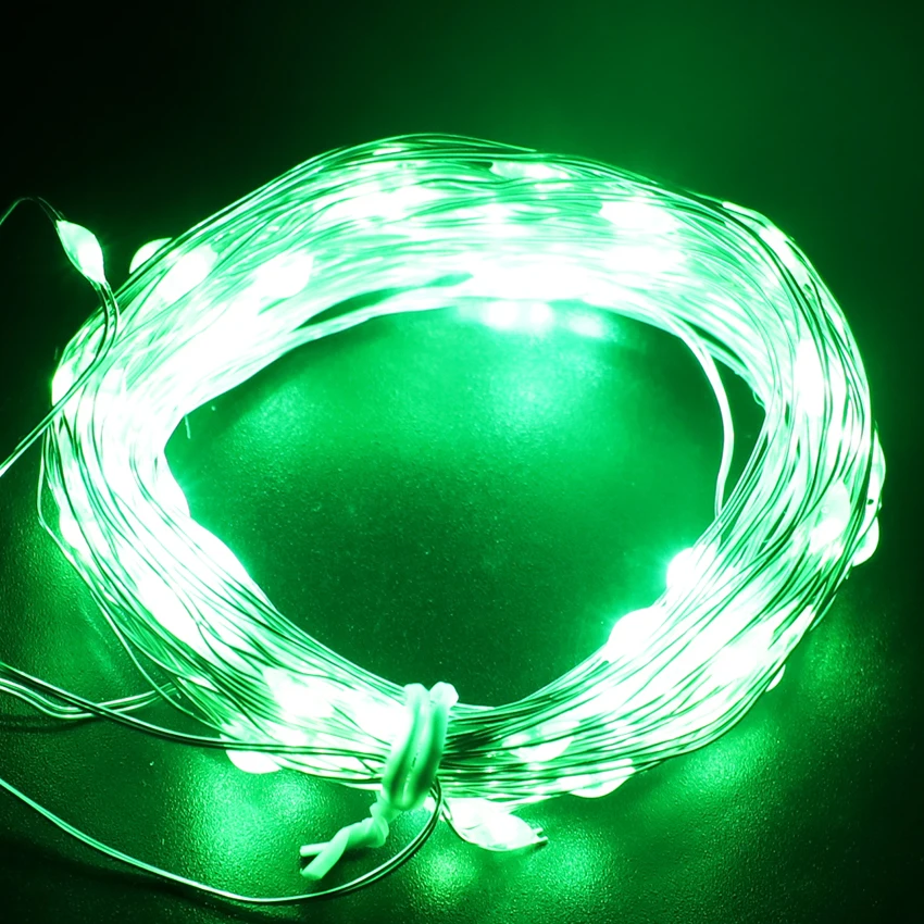 5 м 10 м 50/100led USB светодиодная гирлянда 5 в наружная теплая белая/RGB медная проволока, Рождественский фестиваль, украшение для свадебной вечеринки