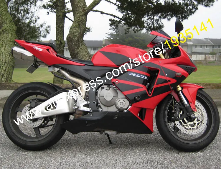 Kit Carenatura Per Honda CBR600RR 2005-2006 - Rosso E Nero (Stampaggio A Iniezione) - Foto 2