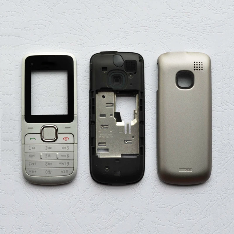 ZUGZUC новый полный корпус для Nokia задняя крышка средняя рамка клавиатура