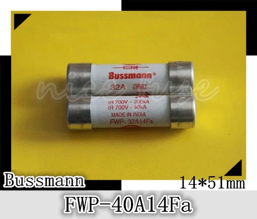 

Imported cylindrical fuse fuse BUSSMANN FWP-40A14Fa 700V / 40A 14 * 51mm