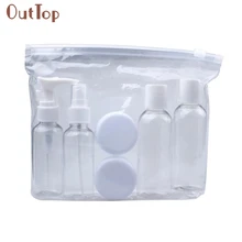 Красивые Новинки для женщин Портативный прозрачный путешествия косметические бутылки точки розлива шесть Наборы для ухода за кожей 31 октября