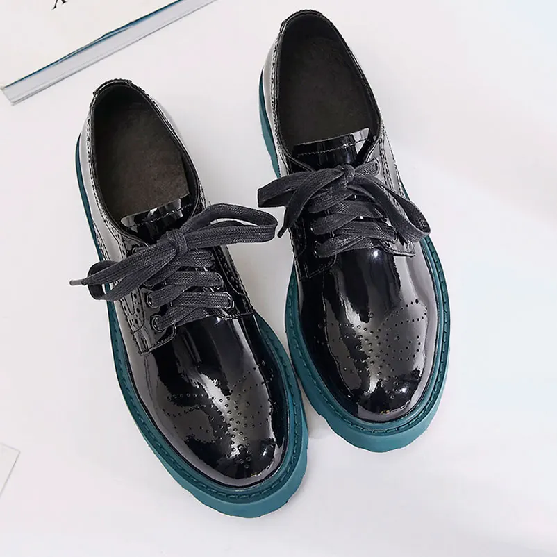 2017 New Spring Autumn Women Career Shoes Female Retro Oxfords Woman