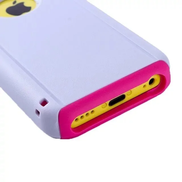DHL 2 в 1 пластик+ ТПУ чехол для iphone 5C, Жесткий Чехол для iphone 5C ударопрочный чехол pc+ tpu чехол 100 шт/партия