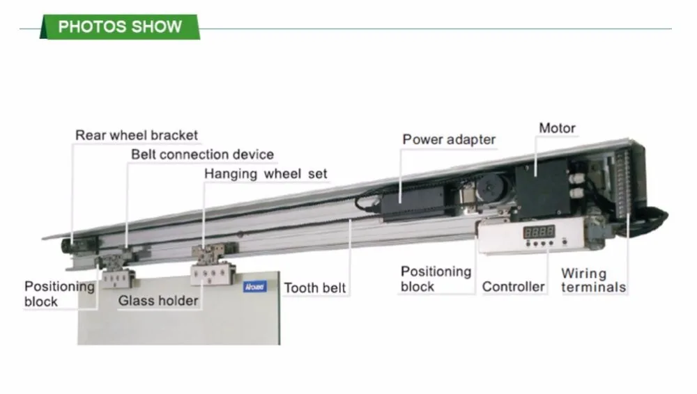 Автоматический перевод дверной блок электрические раздвижные двери стекло-дверь автоматический Открыватель двери