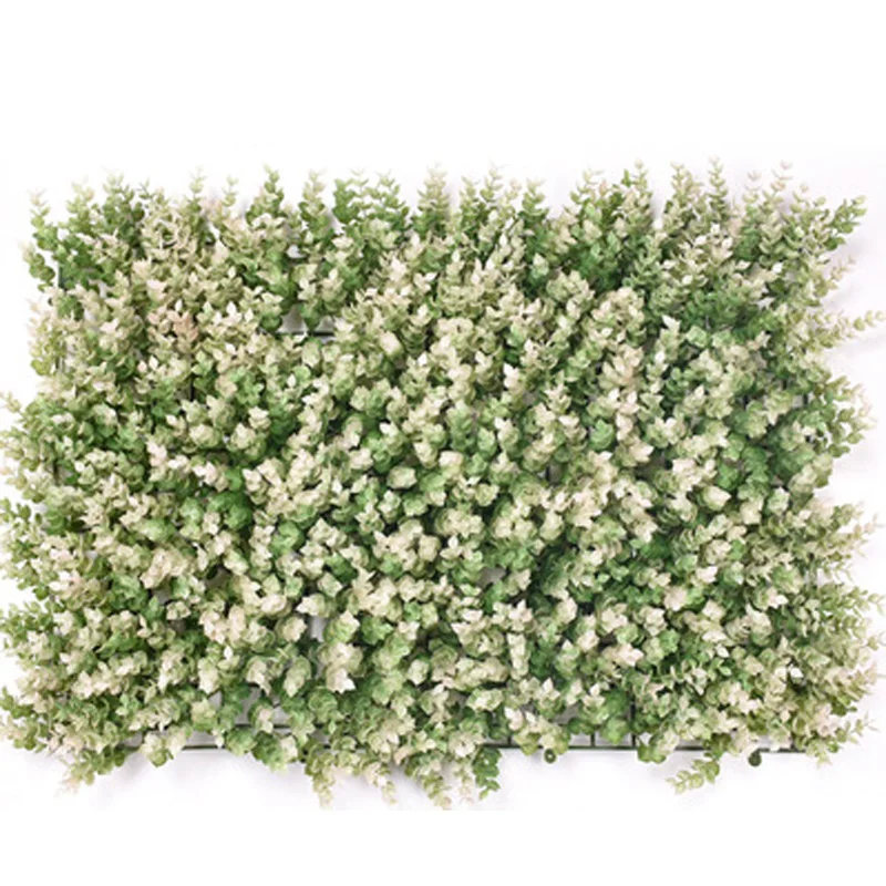 

Artificial Plastic Grass Flower Plant Background Wall Panel Home Wedding Decor