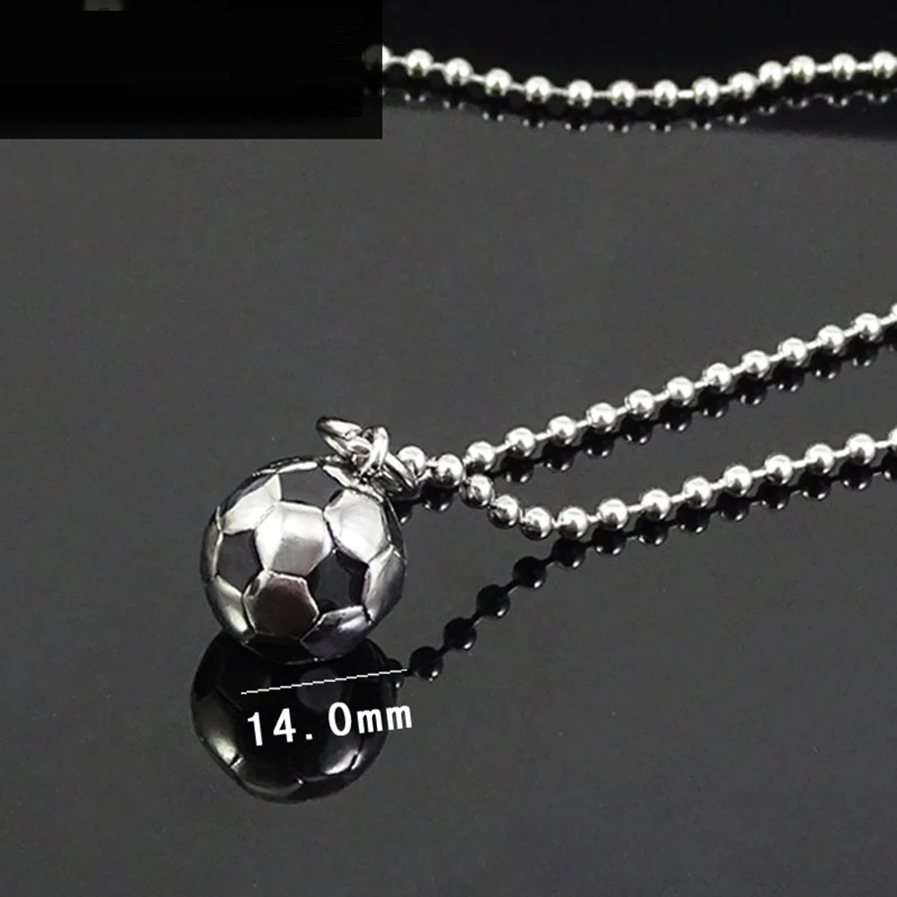 Neckalce Jewelry For Men Women Sold Color Titanium Steel Fitness Football Pendant Necklace Soccer Pendant Sport