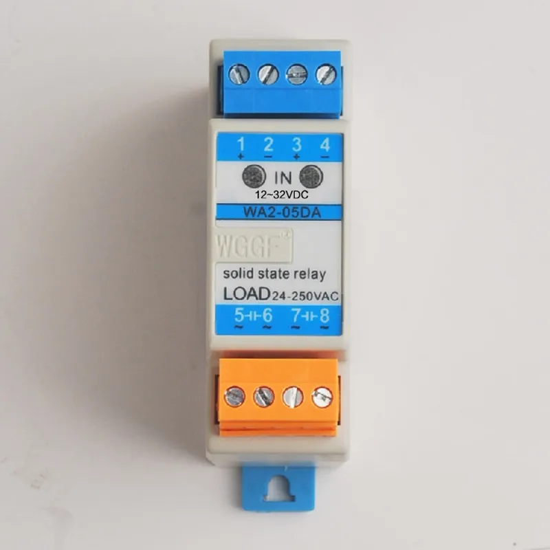 

Din Guide 2Loop SSR 5A AC220V Compact Solid State Relay with Heat Sink