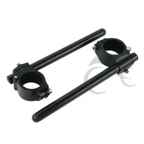 Black 50mm Clip On Handle Bars For Suzuki GSXR 600 750 1000 1100 TL1000R/S Aprilia RS 250 RSV Mille R Nera Haga SP RSV1000R Black 50mm Clip On Handle Bars For Suzuki GSXR 600 750 1000 1100 TL1000R/S Aprilia RS 250 RSV Mille R Nera Haga SP RSV1000R