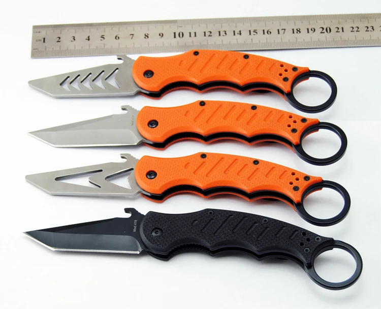 Новый karambit тренировочный подарок складной нож G10 Ручка 5cr13mov Лезвие 60 HRC кемпинг