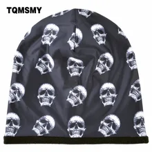 TQMSMY Black Unisex Men Women's Winter Skullies Beanies Hats Women Skull Knit Caps Warm Beanie Cap Velvet Men Beanies Hat TMDH81