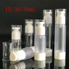 15 мл 30 мл 50 мл Прозрачный чехол-накладка мягкий пустой безвоздушный лосьон-крем с дозатором бутылочки контейнеры глаз образец крем для ухода за кожей баночка для косметики