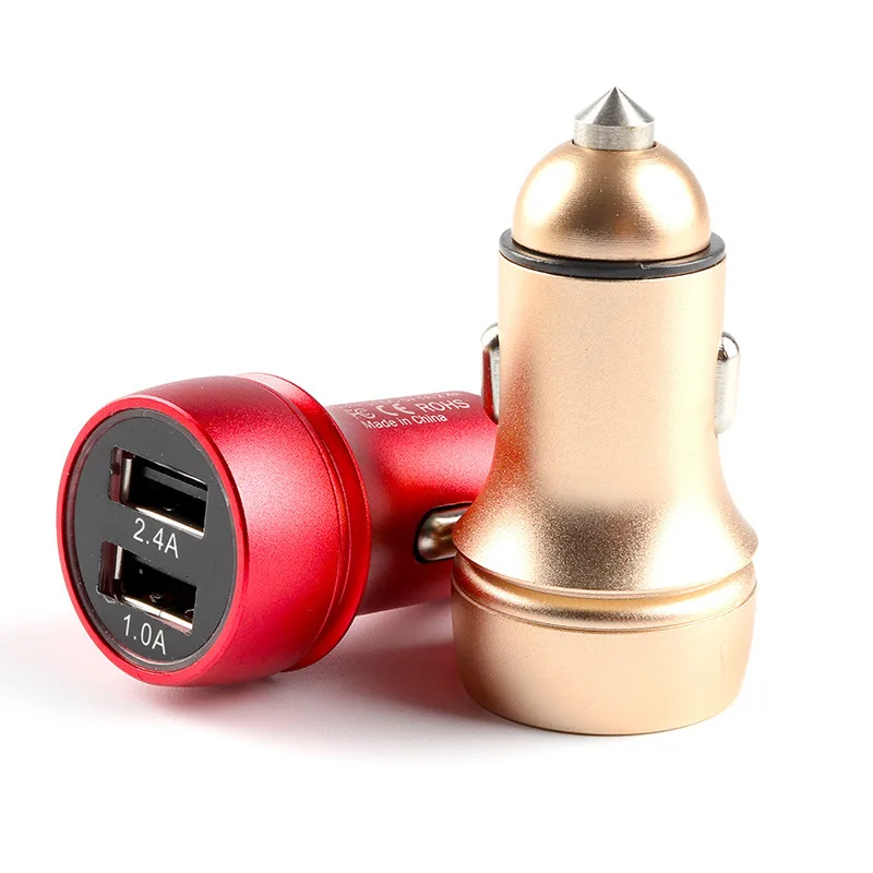 USB быстрое автомобильное зарядное устройство для iPhone iPad samsung планшет мобильный телефон зарядное устройство автомобиль USB зарядное устройство адаптер зарядное устройство для автомобиля