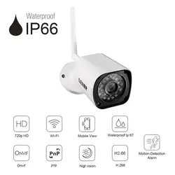 LESHP Водонепроницаемый H.264 1,0 MP1280X720 HD WI-FI безопасности Мини ИП ИК камера наблюдения Камера SN-IPC-4006FSW10 сетевая камера видеонаблюдения