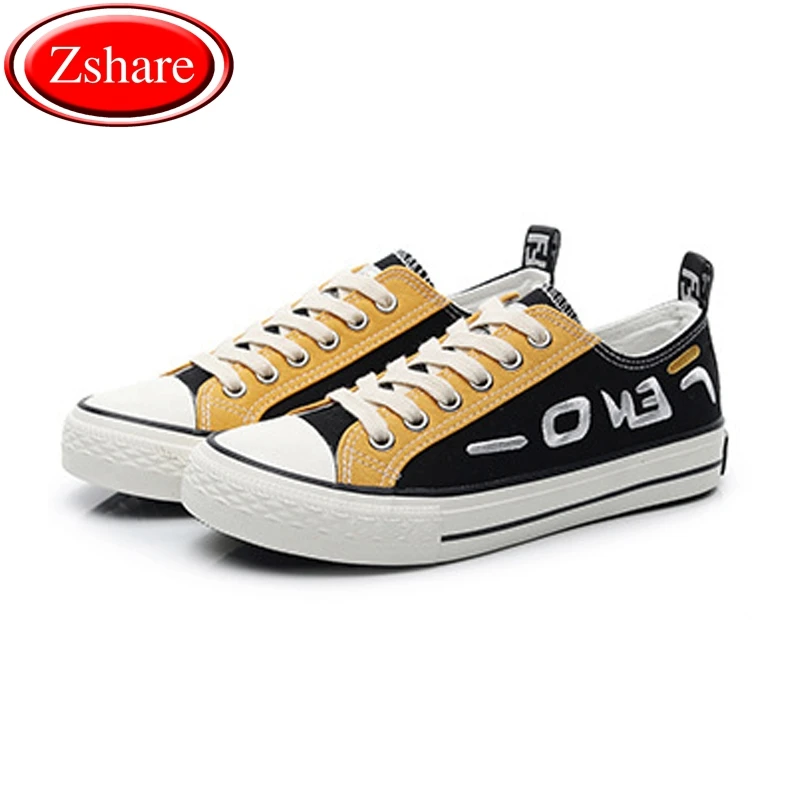 

New men shoes canvas fashion mixed colors lace-up mens casual shoes sneakers summer breathable shoes man flats Unisex
