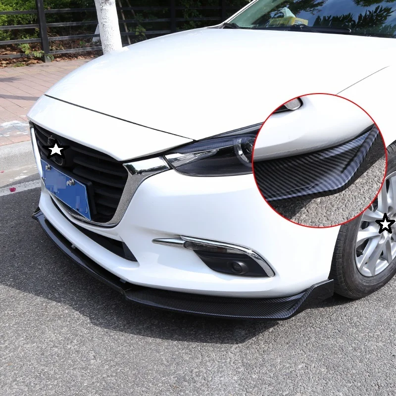 

Car Decorative Chromium Automobile Auto Exterior Dashing Bright Sequins Accessory Protecter Decoration 17 18 19 FOR Mazda Axela