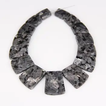 

Full strand Labradorite Top Drilled Graduated Slab Beads Necklace,Natural Stones Flat Square Charm Pendants Jewelry Findings