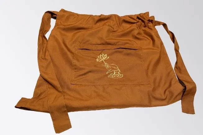 3 цвета буддийский монах тонкой холсте кунг-фу боевых искусств Рюкзаки лежал Лохан сумки высокого качества коричневый/серый/желтый