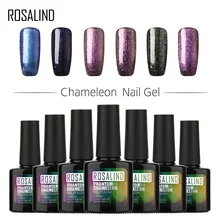 ROSALIND гель 1S P+ черная бутылка 10 мл Хамелеон салон B01-12 гель лак для ногтей Дизайн ногтей УФ светодиодный Хамелеон стойкий гель лак
