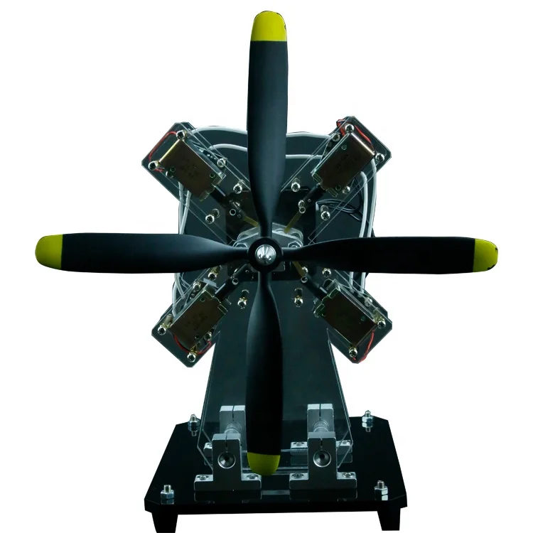

5V Power Supply 4 Coil Electromagnet Motor Physics Teaching Aids Model Science Toys Educational Fan Motor