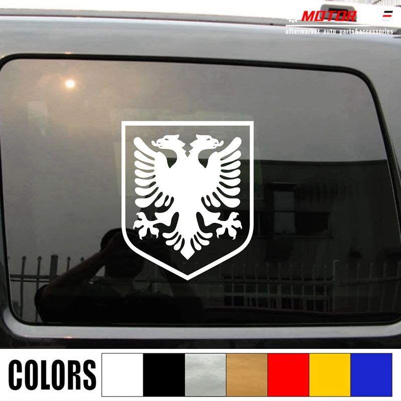 

Albania Eagle Shield Decal Sticker Albanian Car Vinyl die cut no bkgrd pick size