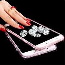 Горный хрусталь силиконовый чехол для крышки samsung Galaxy S5 S6 edge блеск Симпатичные люкс 3D Алмазный чехол для iPhone X Цвет: розовый, золотистый; телефона Coque Fundas