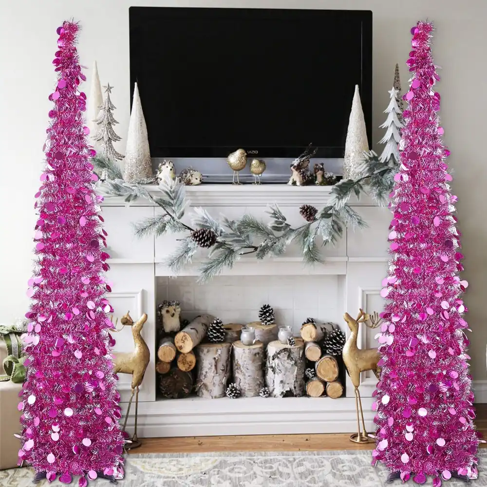N T Nieting 5ftポップアップクリスマス見掛け倒しツリースタンドで簡単アセンブリ見掛け倒しクリスマスツリーホリデークリスマス装飾 木 Aliexpress