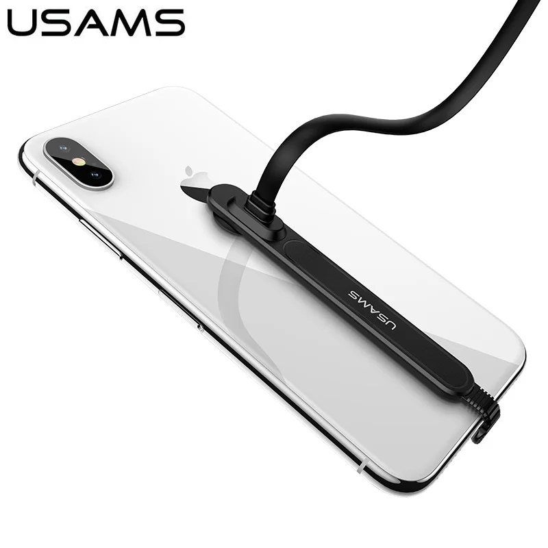 

USAMS Brand 8 Pin Hand Tour Cable Play Games Fast Charging Data Cable For iPhone X 8 7 Plus 6s /Apple Devices Gaming Bend Cable