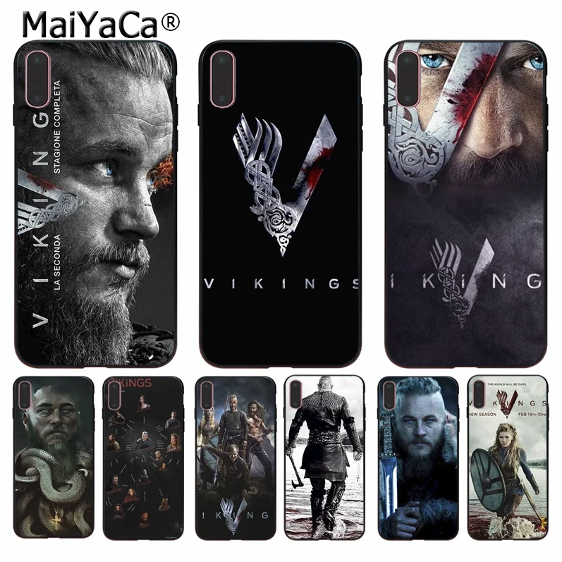 Мягкий чехол MaiYaCa Ragnar Lothbrok Vikings для Apple iPhone 8 7 6 6S Plus X XS MAX 5 5S SE XR | Мобильные телефоны