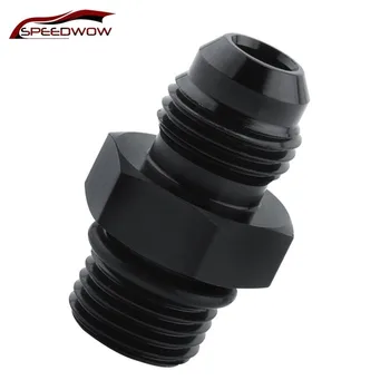 

SPEEDWOW 6AN Flare to 6AN O Ring Boss ORB Male Fuel Pump Rail Adapter Aluminum AN Flare Twin Hose Fitting Oil Adapter