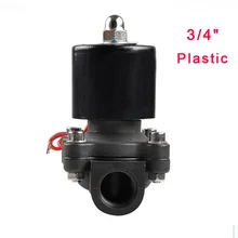 Электрический Соленоидный клапан, вода, воздух, нормально близкий, 2 способа 3/" 2W200-20, инженерный пластиковый корпус, электромагнитный 12 в 24 В AC220V