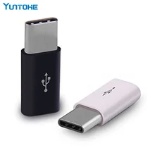 Универсальный адаптер USB 3,1 type-C с штекерным разъемом для микро-usb Женский конвертер USB-C адаптер для передачи данных кабель type-C устройство черного и белого цвета