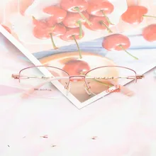 Женские полуоправы очки элегантный белый воротник бизнес близорукость очки оптом, но универсальный