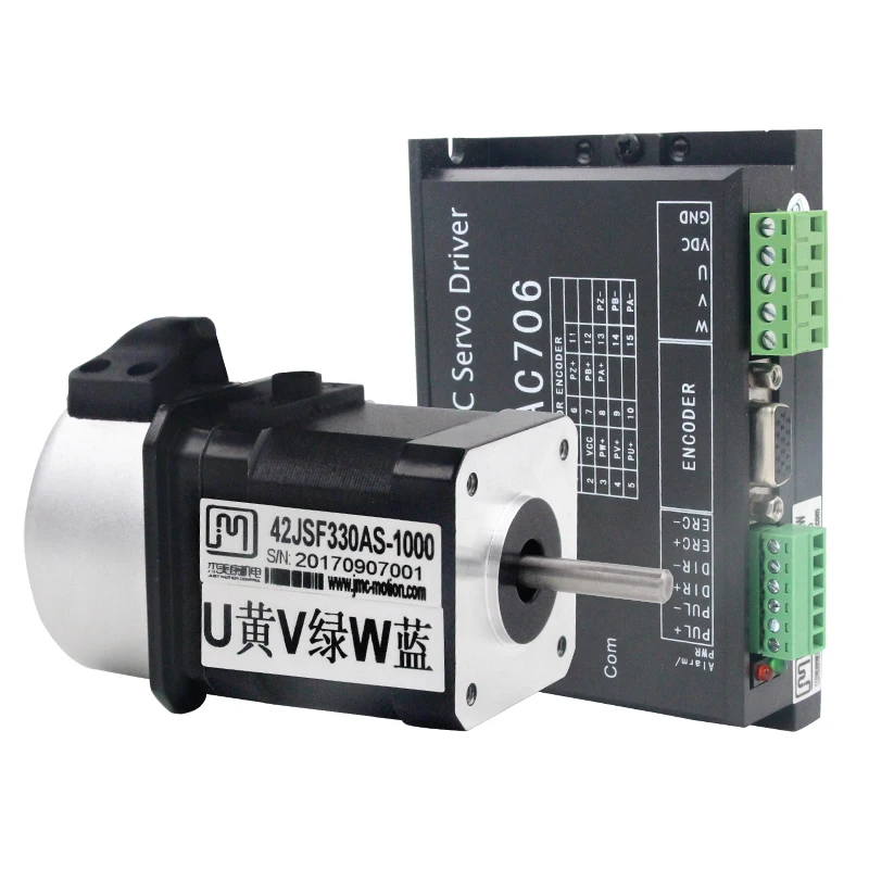 JMC 42JSF330AS + MCAC706 32 Вт 24 В постоянного тока 0.1N.m NEMA17 бесщеточный комплект