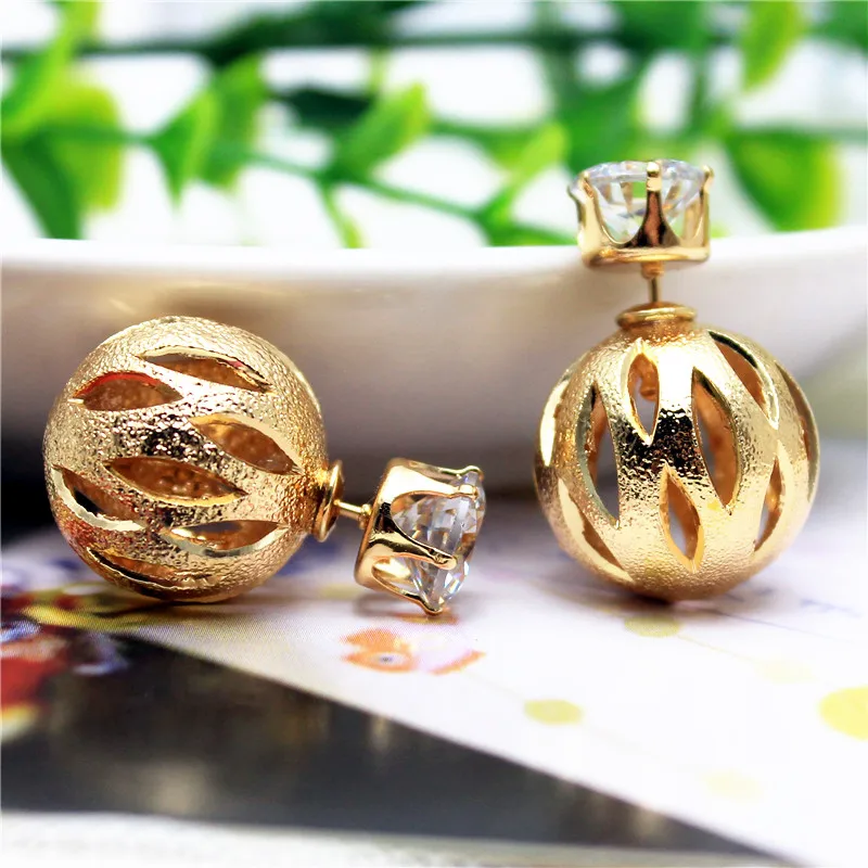 2015 new design fashion brand Metal roses jewelry double Imitation