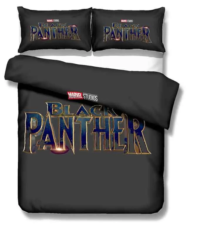 Черная пантера Marvel супергерой Комплект постельного белья пододеяльник одеяло комплект постельного белья s 13 размер США AU GB одеяла постельное белье - Цвет: 8