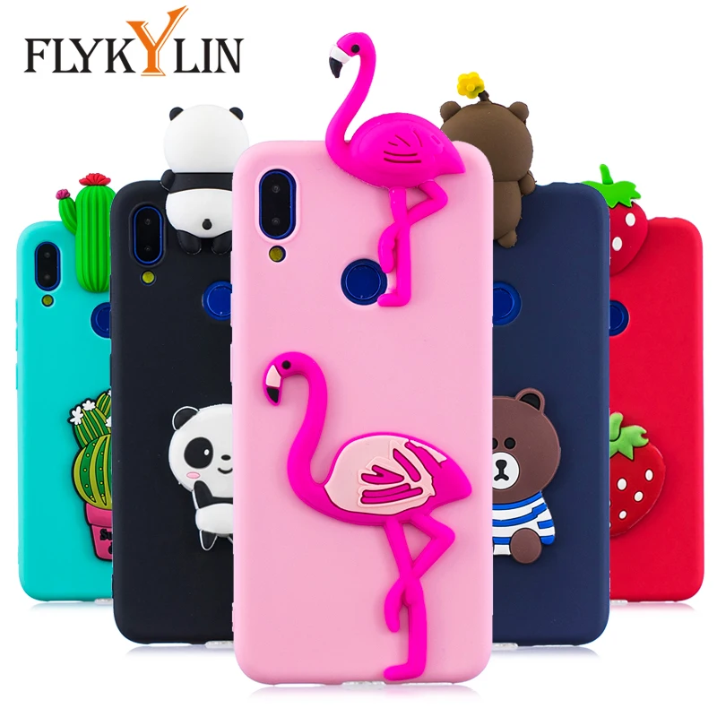 FLYKYLIN чехол с фламинго для Xiaomi Redmi Note 7 чехлы 6 5 Pro 4 4X мягкий силиконовый 3D