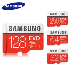 Samsung оригинальный EVO plus micro sd карты памяти 32 Гб SDHC U1 sd/tf 128 GB 256 GB micro sd карта SDXC 64 GB U3 картао де memoria