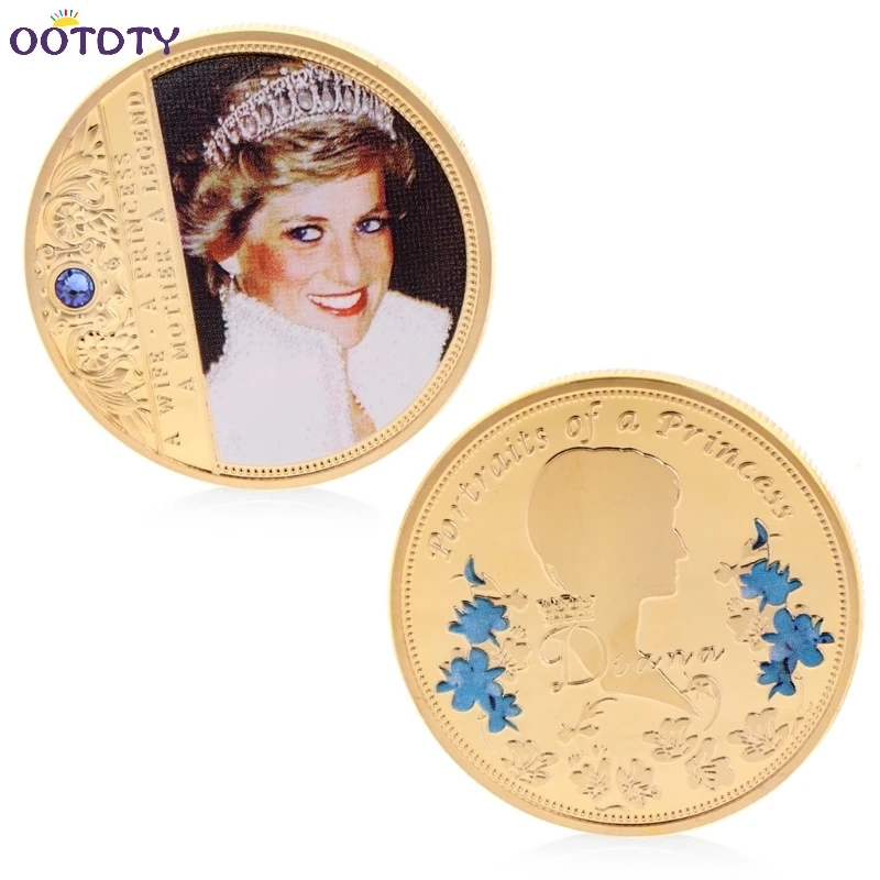 

Zinc Alloy Diana Commemorative Coin Copper Collection Gift Souvenior Memory gold silver