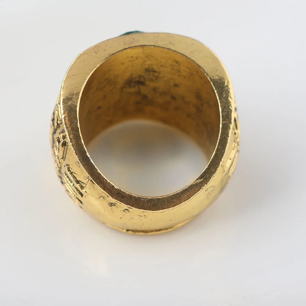 SG New Gold Thanos Infiniter Power Gauntlet Crystal Rings Avengers 3 Infinity War The Space Stone Girl Women Boys Cosplay Ring