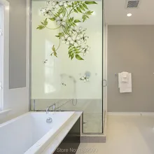 Бесплатный заказ Размеры декоративные конфиденциальности Матовый Витражного окна Плёнки Статический Для Стекло Наклейки полупрозрачные Ванная комната раздвижные двери