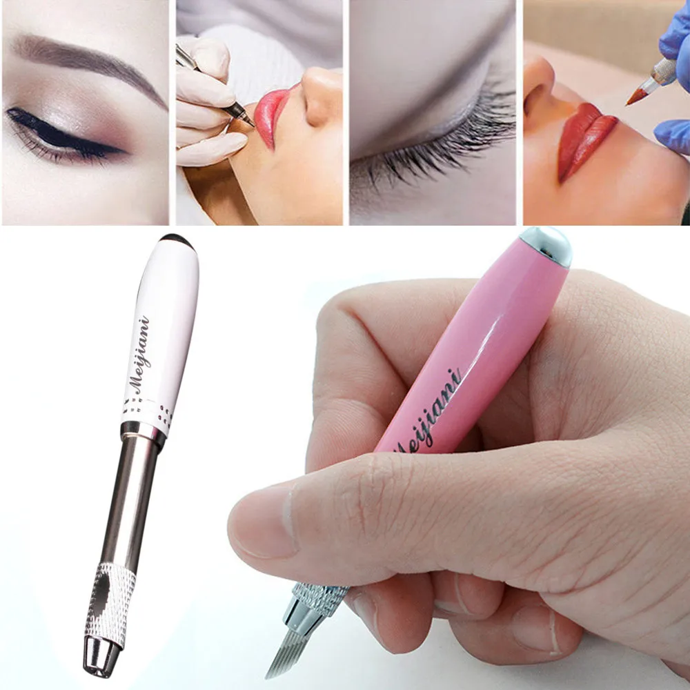 

2018 fashion Half Permanent Makeup Eyebrow Manual Pen Pencil Microblading Tattoo Machine A# dropshipping