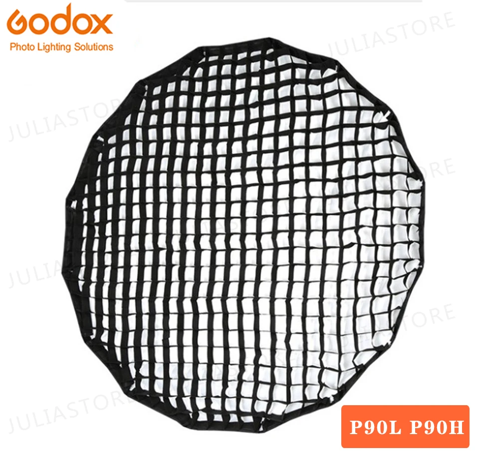 Godox портативный P90L P90H 90 см 16 стержней глубокая параболическая соты софтбокс