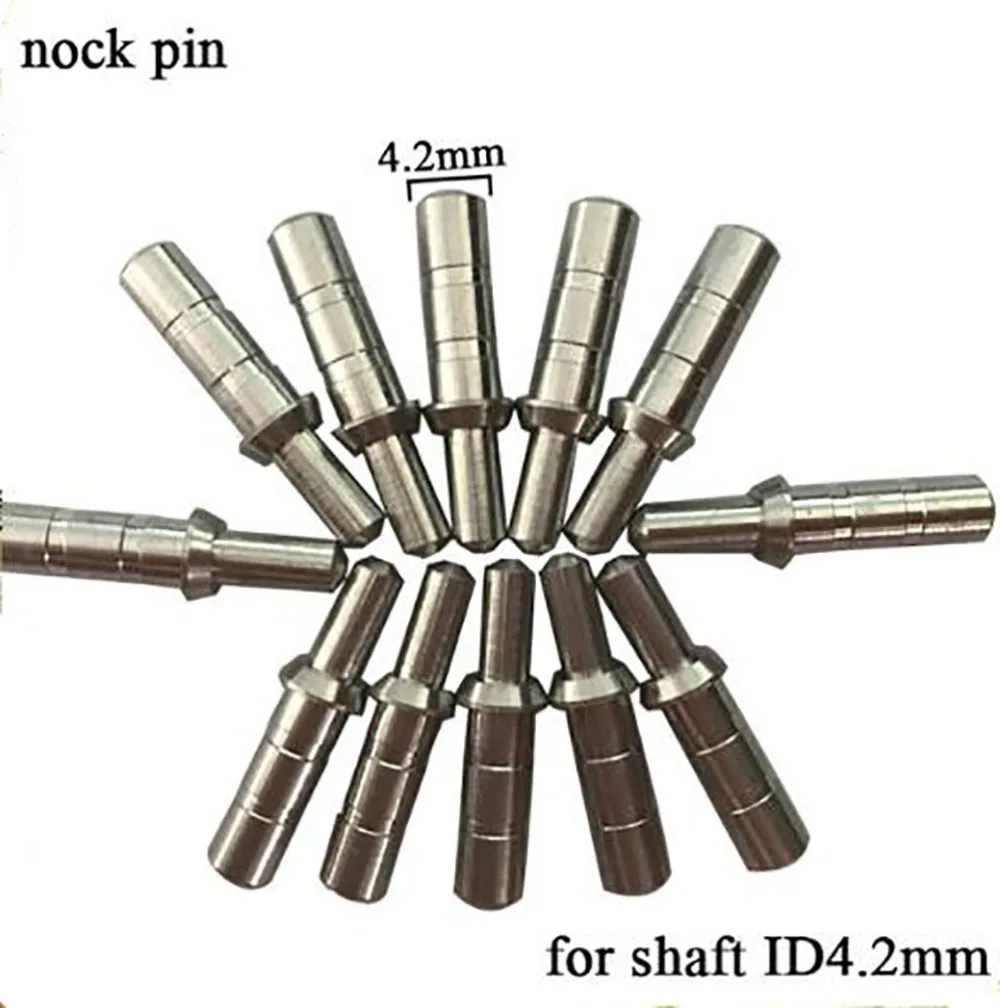 Охота стрельба из лука болты алюминиевый Nock Pin Fit стрелка идентификатор вала 3,2 мм 4,2 мм 6,2 мм соединение для рекурсивного лука арбалета стрелы - Цвет: 3