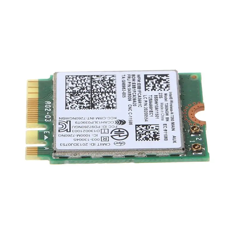 Беспроводной адаптер сетевой карты для lenovo Thinkpad T440 W540 L440 T450P Intel 7260NGW BN плата wireless WLAN Card 04W3830/04X6009