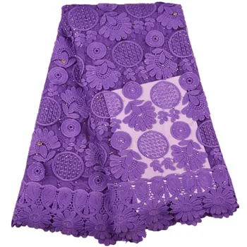 

French Lace Fabric With Stones Embroidery Milk Silk Lace High Quality African Tulle Lace Fabric For Wedding Party Dress A1641
