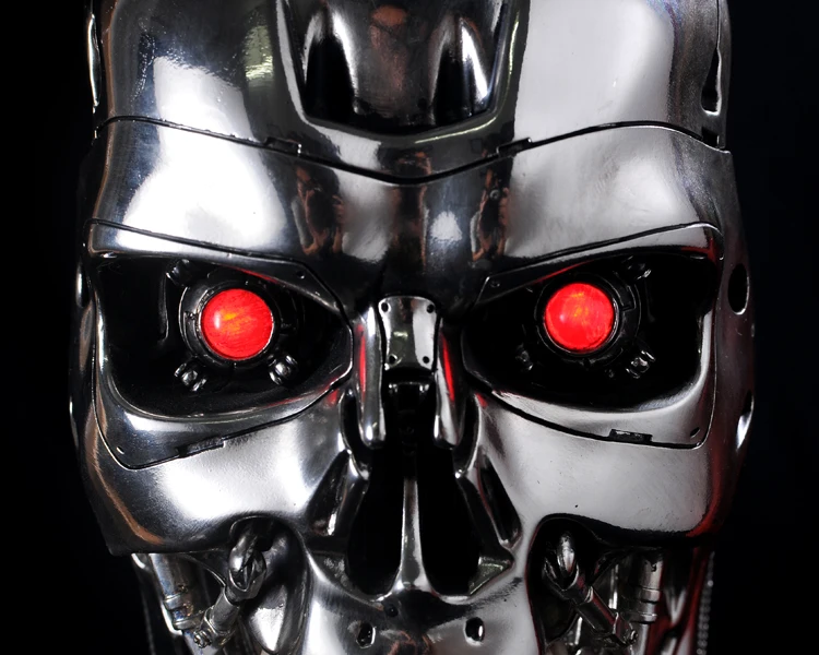 Ogrm Replica Resin Terminator T800 1 1 Skull Endoskeleton Lift Size Bust Figure Led Eye Best Quality T 800 T2 Combat Veteran T 800 Terminator T2 Fluorescentt2 Speed Aliexpress