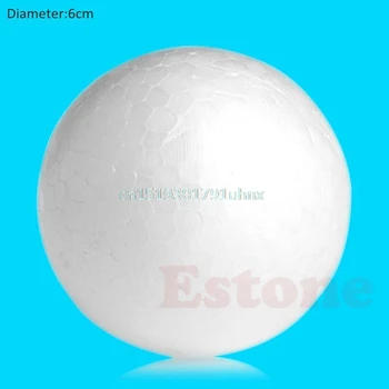 

1 pc 60mm/80mm Modelling Polystyrene Styrofoam Foam Ball DIY Decor #1